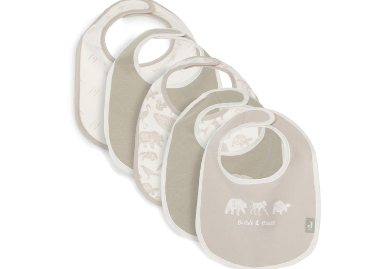 Lot de 5 bavoirs animaux | Jollein