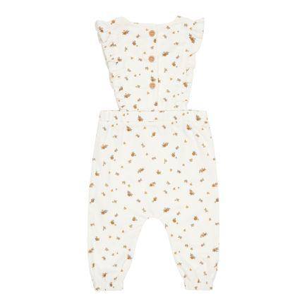 Pantalon de costume vintage en velours côtelé à imprimé petites fleurs | Little Dutch
