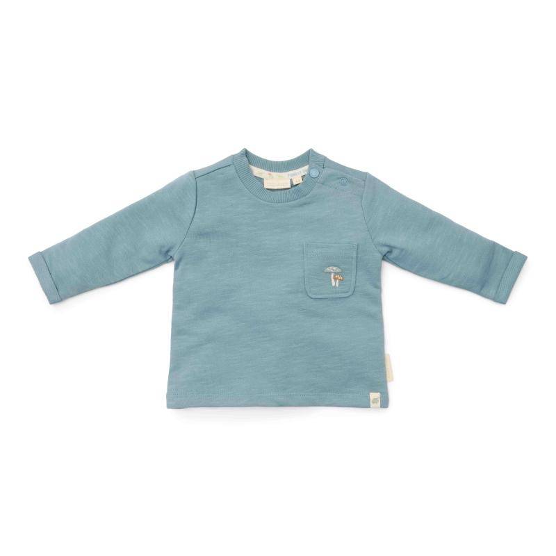 T-shirt manches longues bleu pierre | Little Dutch