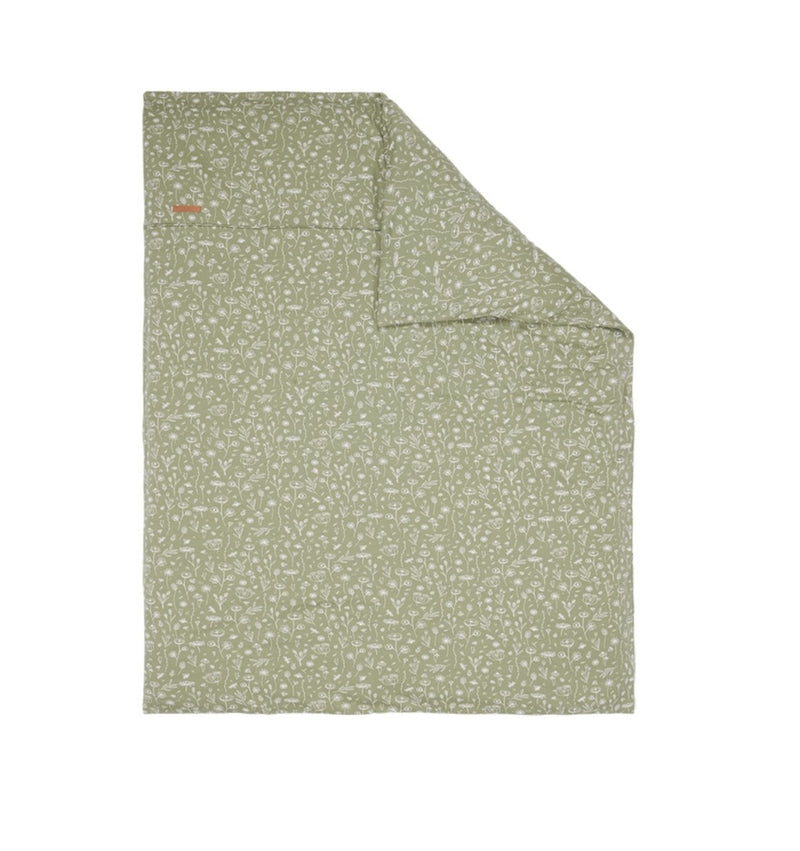 Housse de couette Wild Flowers Olive | Little Dutch