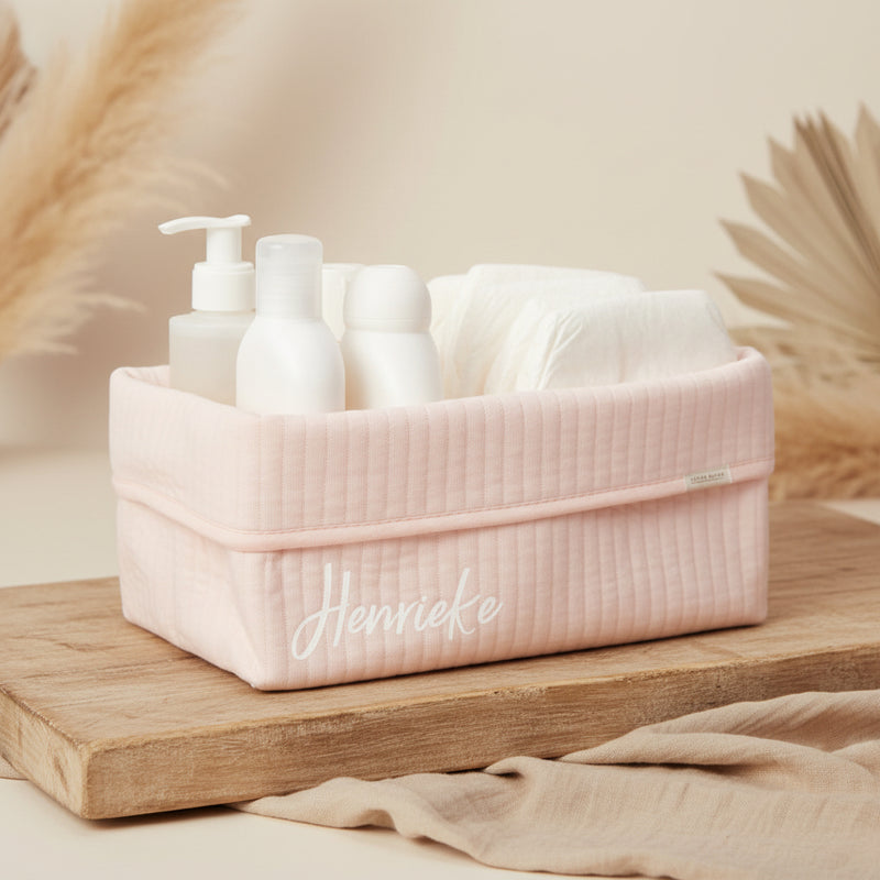Panier d'allaitement grand format Pure Soft Pink | Little Dutch