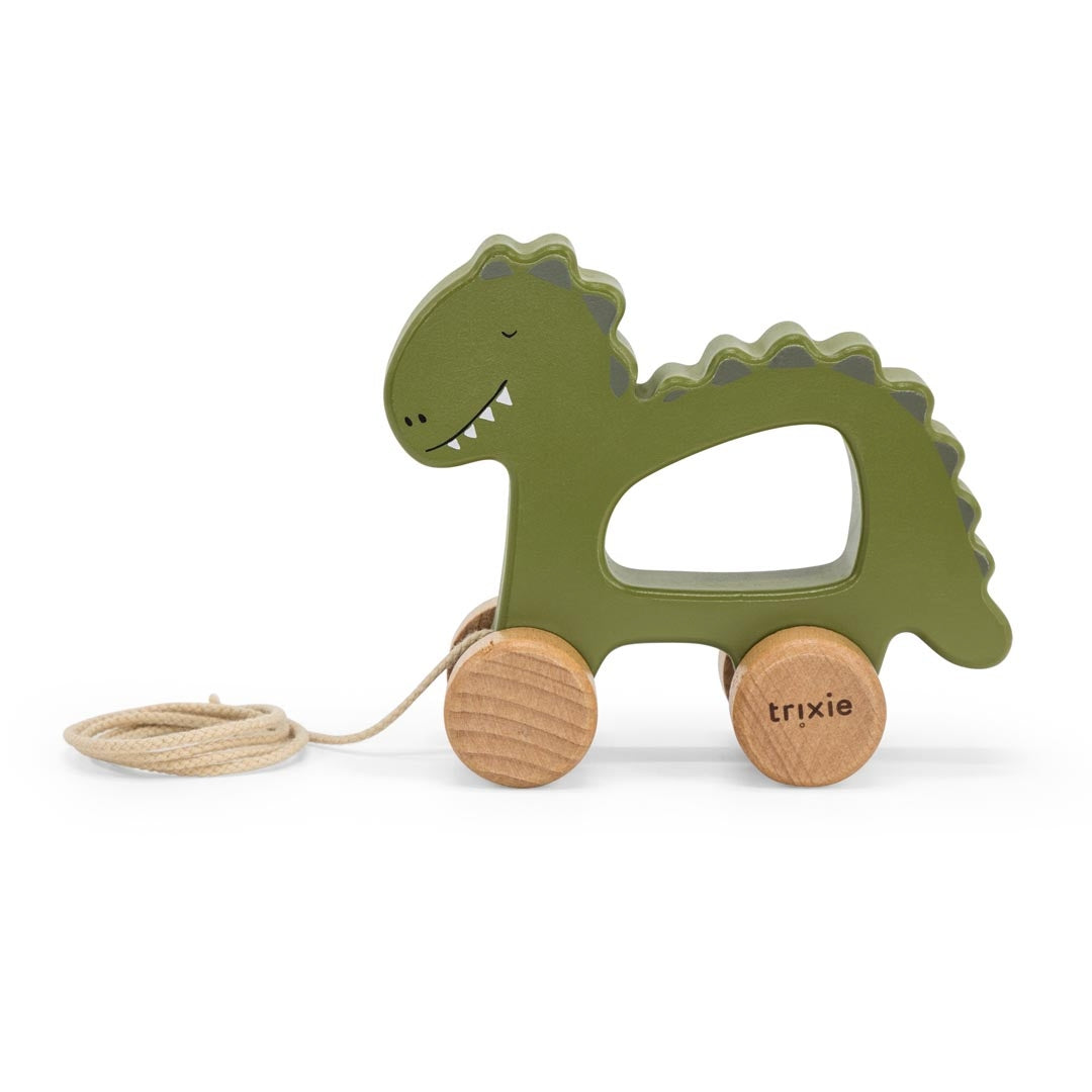 Jouet à traîner en bois - Monsieur Dino | Trixie