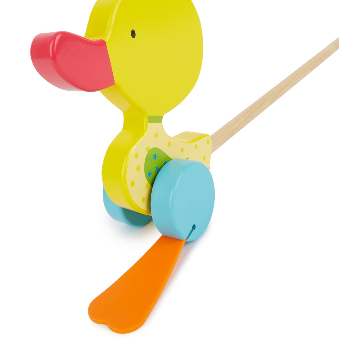 Bâton de marche Canard jaune en bois | bieco
