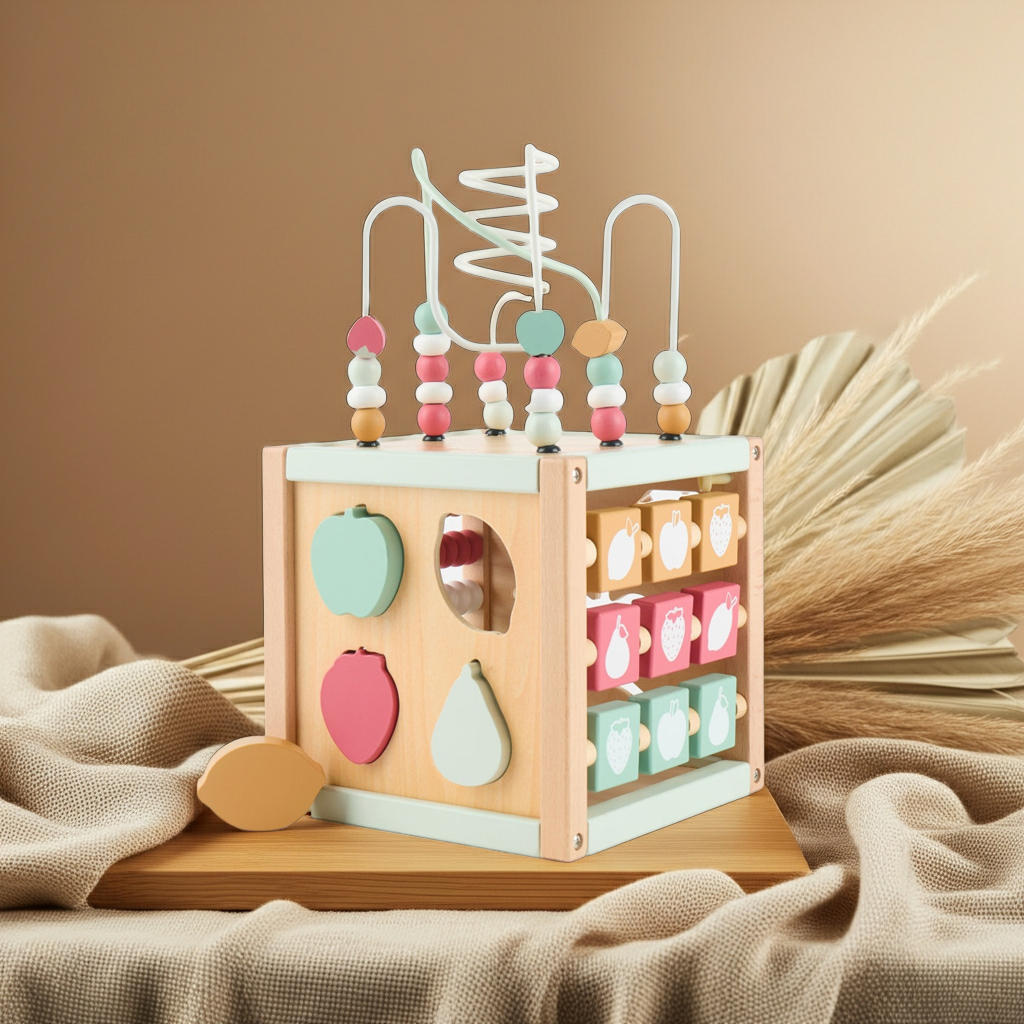 Cube d'activités en bois Berry | bieco
