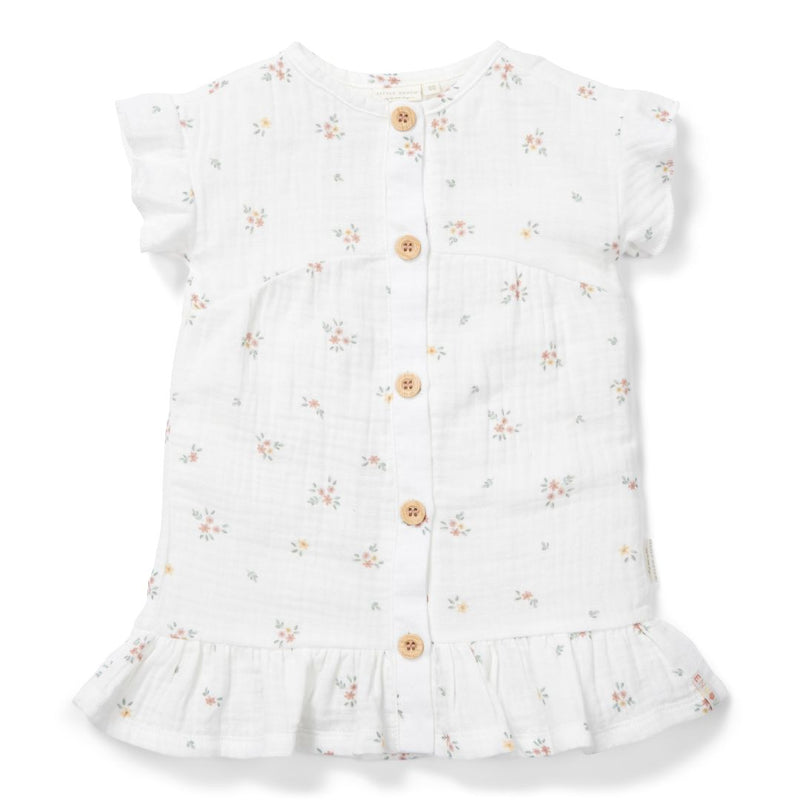 Robe à manches courtes White Meadows | Little Dutch