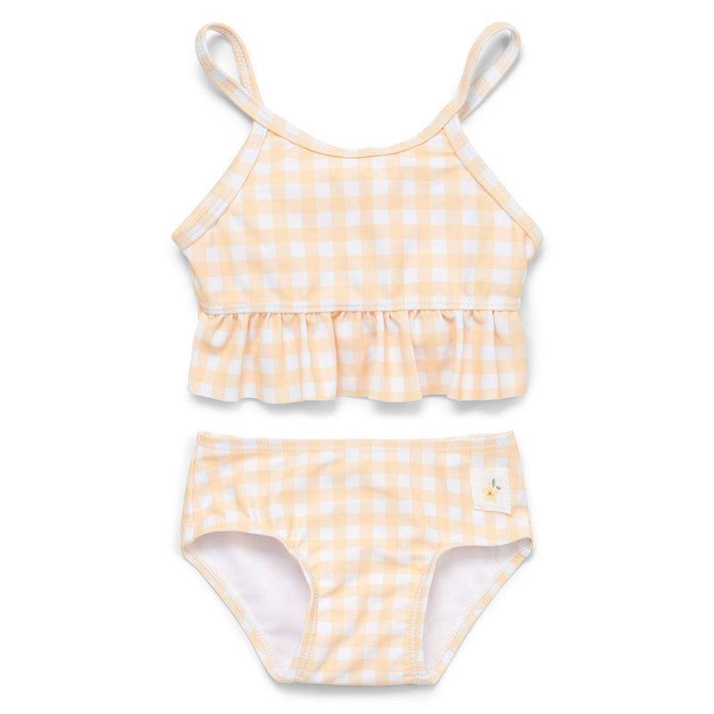 Bikini à volants Sunshine Checks – Bikini d'été pour enfants