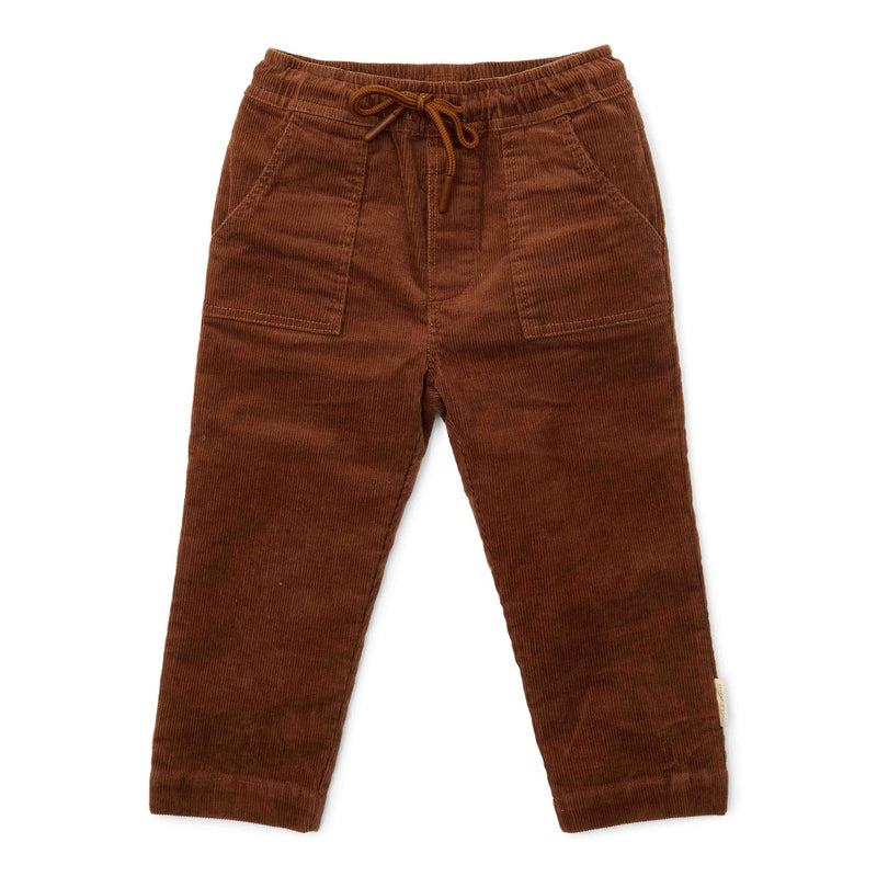 Pantalon marron noyer - 104 - Little Farm | Little Dutch