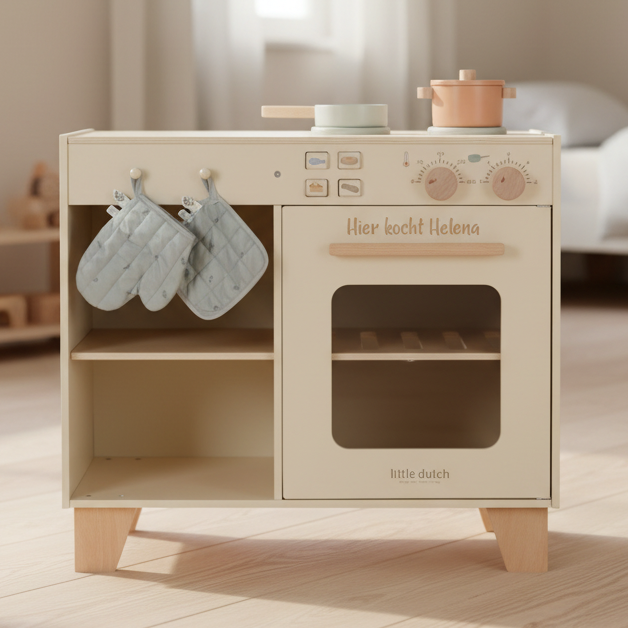 Cuisine de jeu en bois au design scandinave – Édition limitée personnalisable