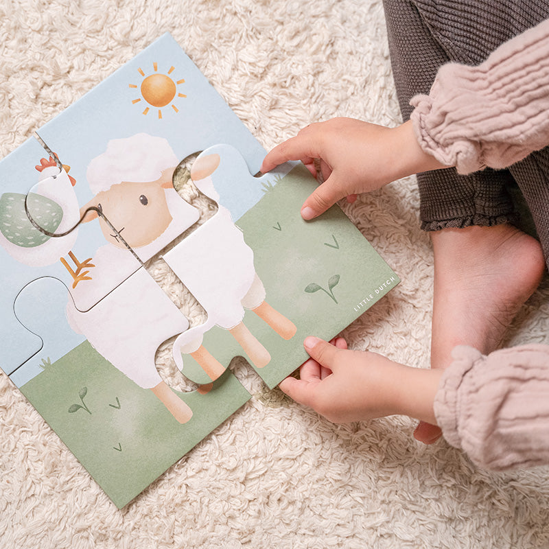 Ensemble de 4 puzzles Little Farm