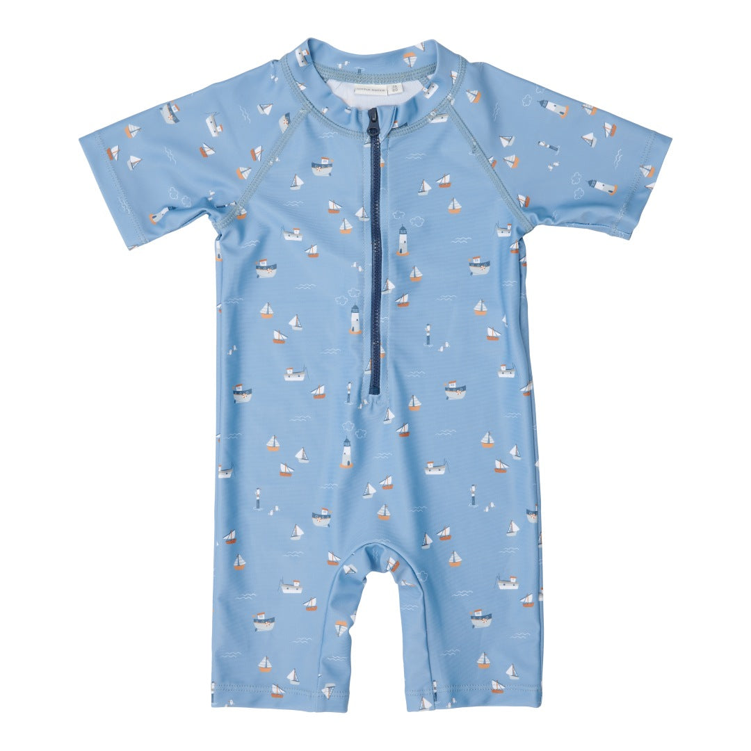 Maillot de bain Sailors Bay bleu foncé, taille 62/68 | Little Dutch