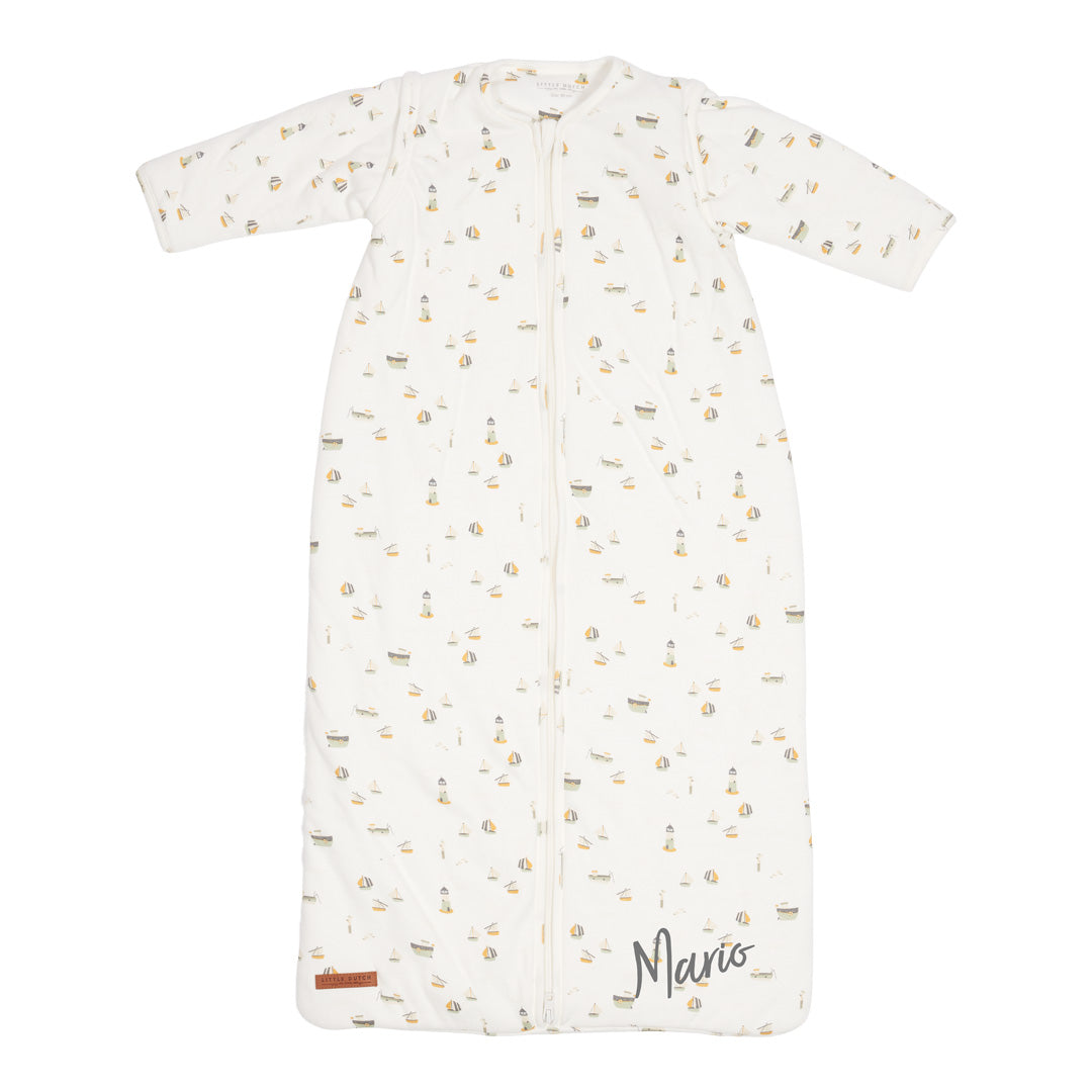 Gigoteuse hiver 90 cm Sailors Bay, blanc | Little Dutch personnalisable