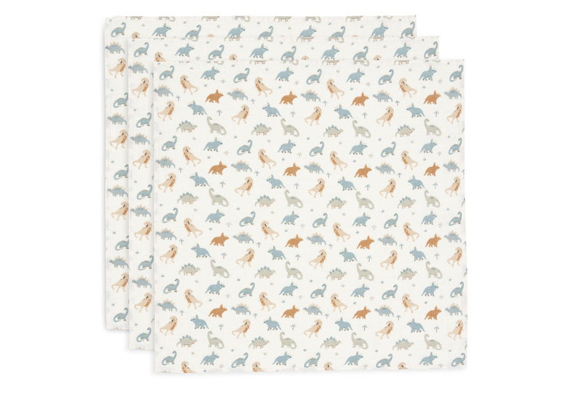 Lot de 3 mousselines 70 x 70 cm Roarsome | Jollein