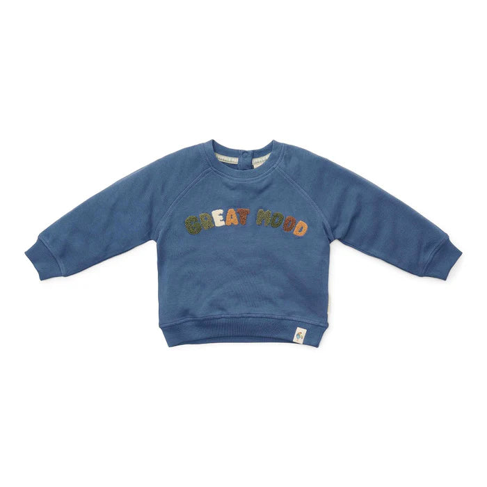 Pull bleu foncé - 104 - Little Farm | Little Dutch