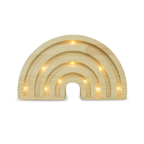 Mini lampe en bois arc-en-ciel | Little Lights