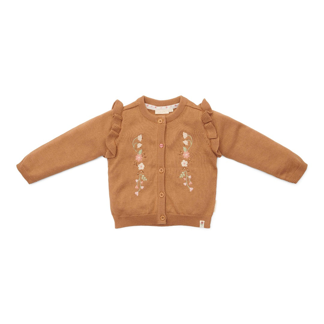 Gilet en maille marron pour bébés et enfants