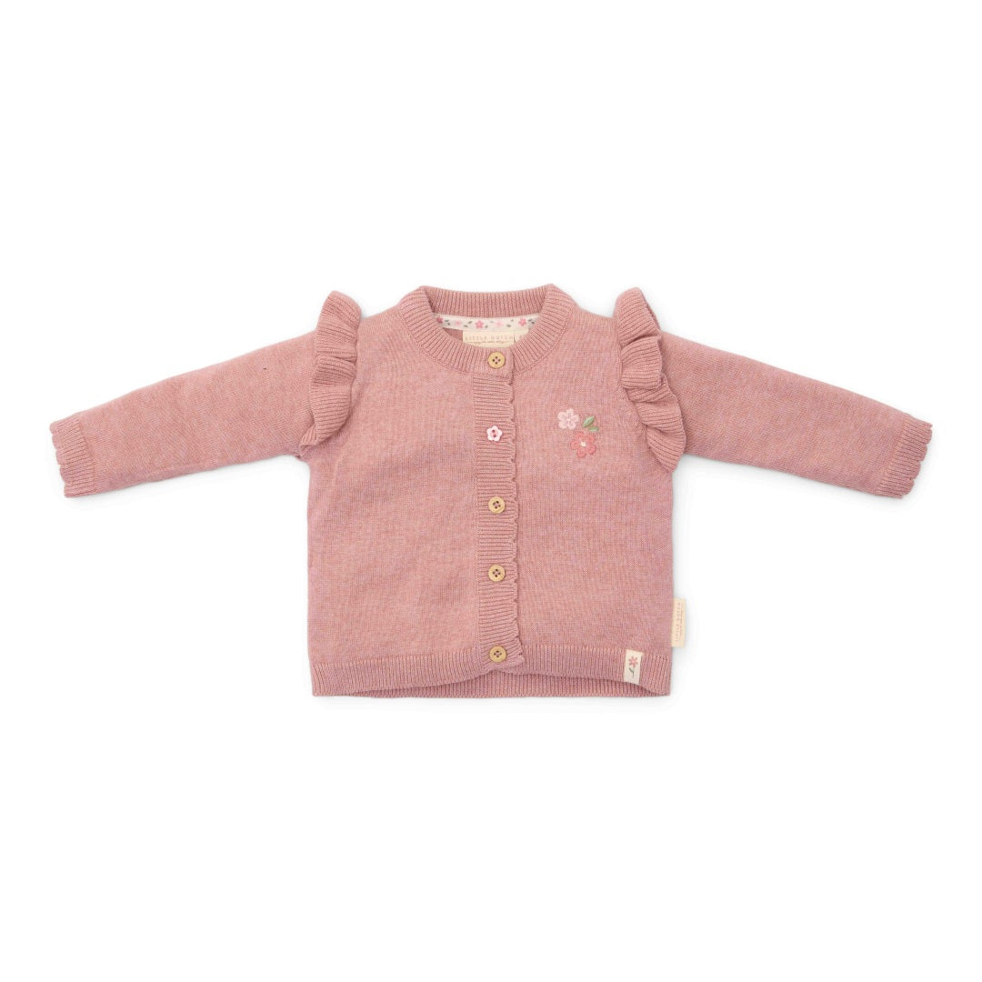 Gilet en tricot pour bébé Rose fée | Little Dutch
