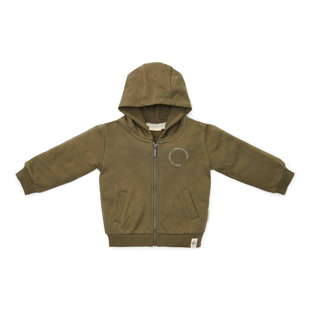 Sweat-shirt vert foncé - Little Farm | Little Dutch