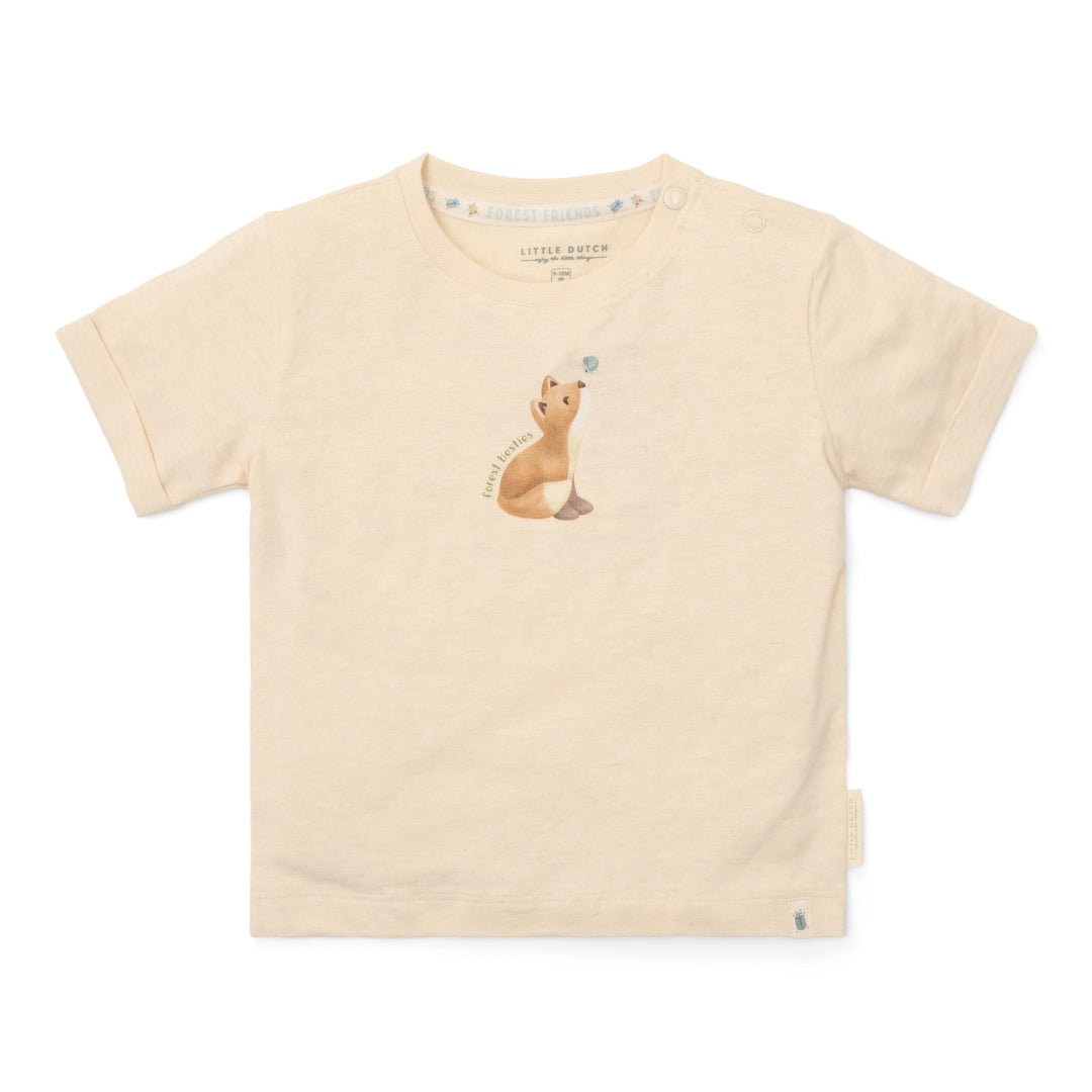 T-shirt à manches courtes en mélange de bouleau | Little Dutch
