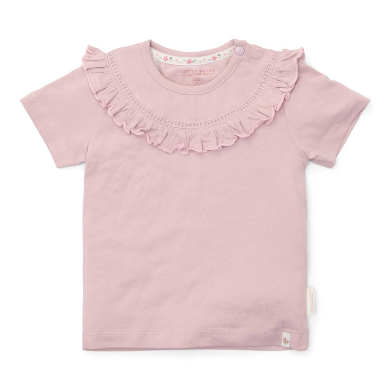 T-shirt à manches courtes lilas | Little Dutch