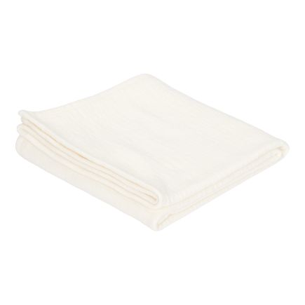 Mousseline langes 120 x 120 cm Pure Soft White | Little Dutch