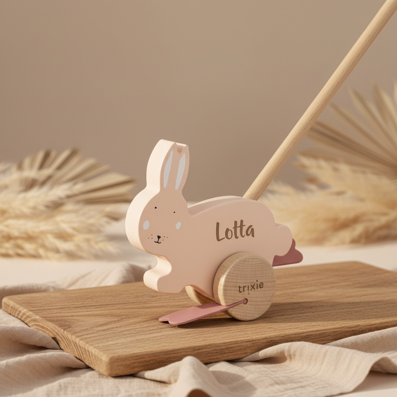 Chien à roulettes en bois - Mme Lapin | Trixie