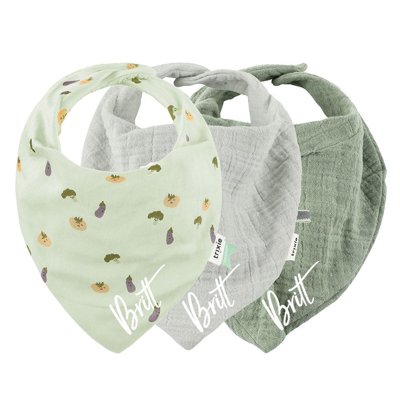 Lot de 3 bavoirs bandanas et foulards - Friendly Vegetables | Trixie