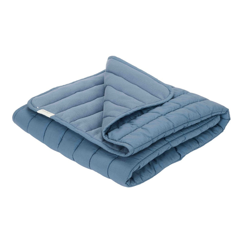 Couvre-lit berceau bleu foncé | Little Dutch