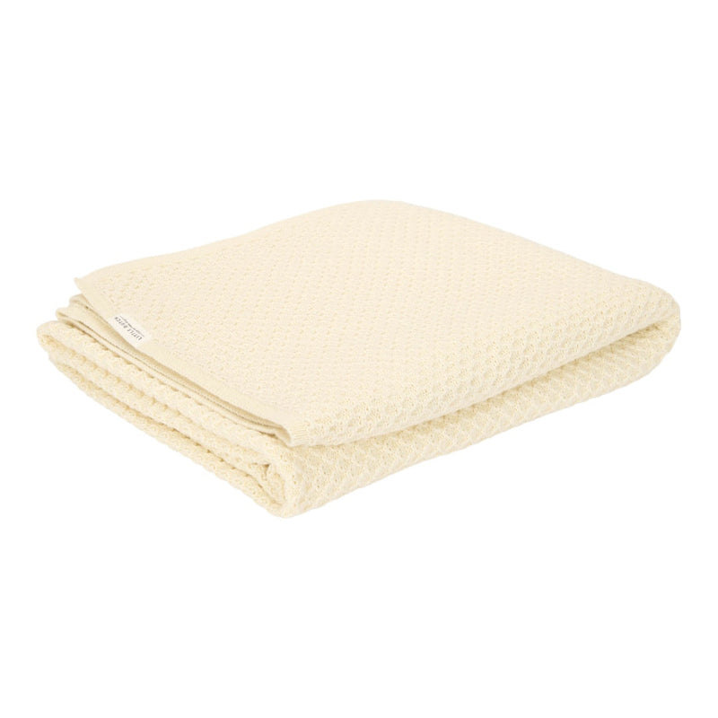 Couverture de berceau tricotée Pure Soft White | Little Dutch