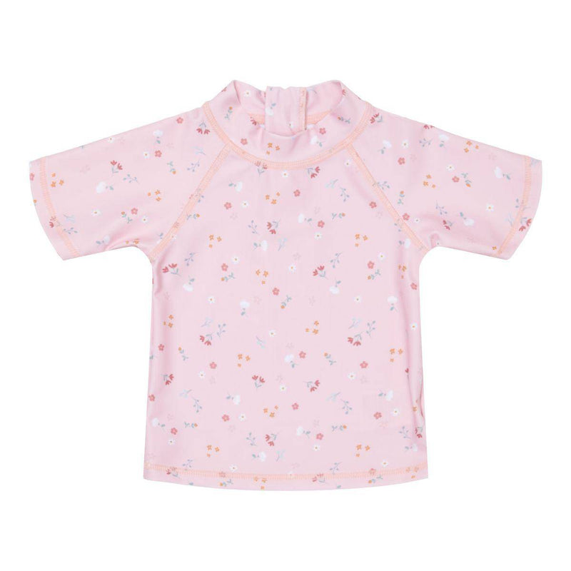 Maillot de bain à manches courtes Little Dutch Petites fleurs roses