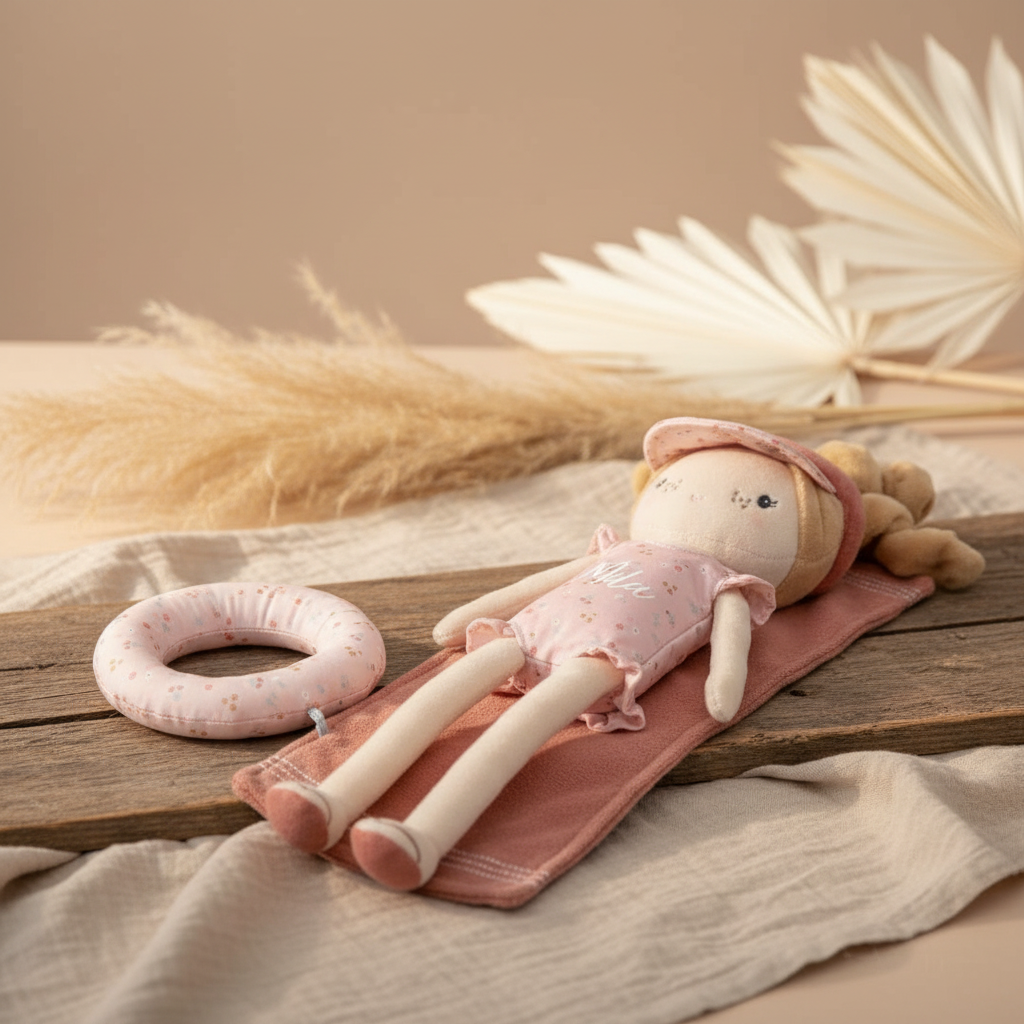 Poupée en tissu Mila pour câliner et jouer
