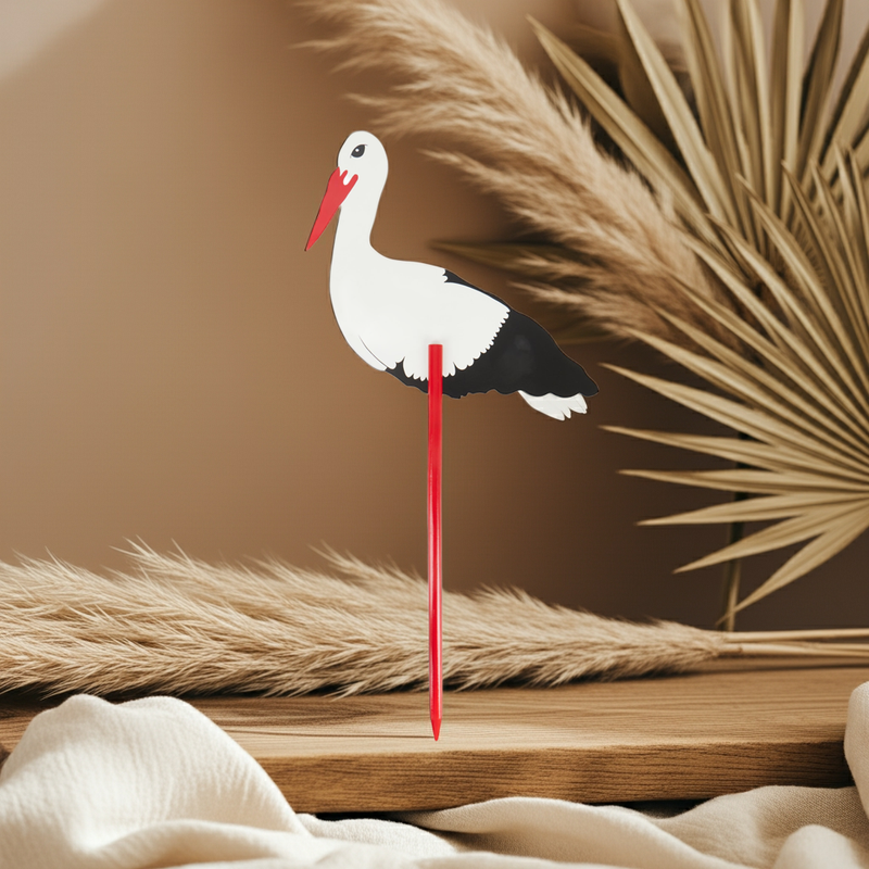 Cigogne en bois XL 100 cm – Décoration cigogne pour naissance | Bieco