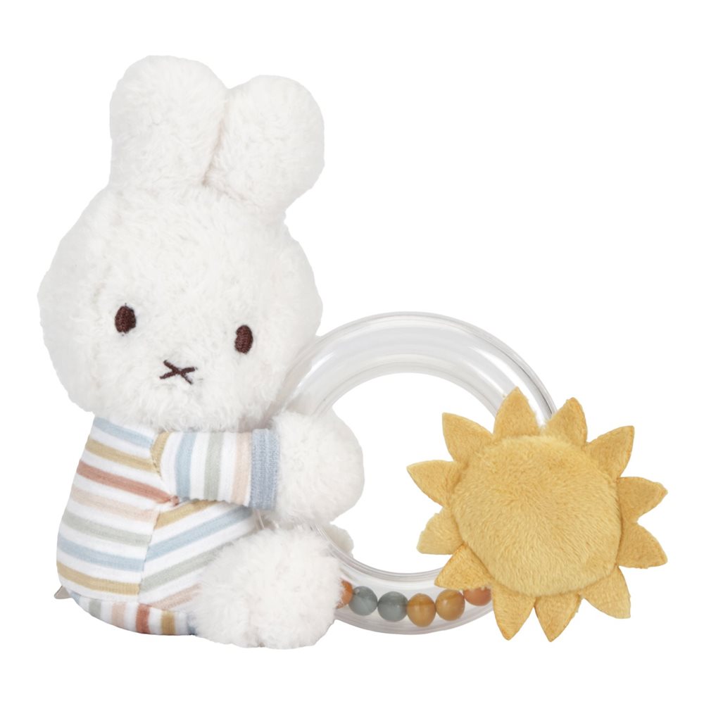Hochet-anneau de dentition Lapin Vintage Sunny Stripes x Miffy