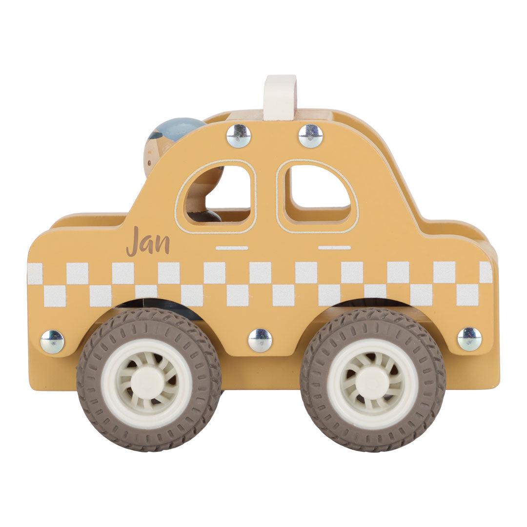Taxi en bois pour enfants – le plaisir de jouer pour les petits explorateurs