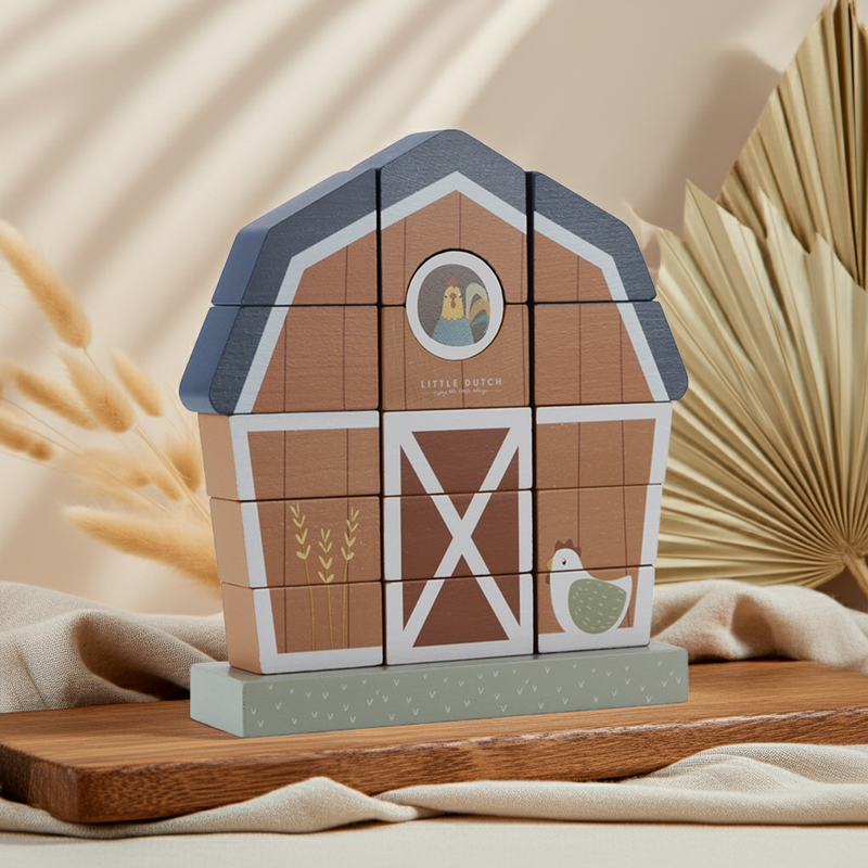 Jeu d'empilage Little Farm – Jouet d'éveil pour bébés