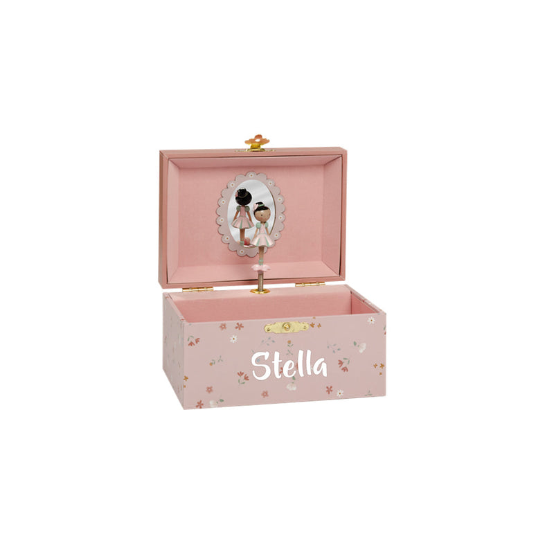 Coffret à bijoux Evi avec musique Little Pink Flowers I Little Dutch