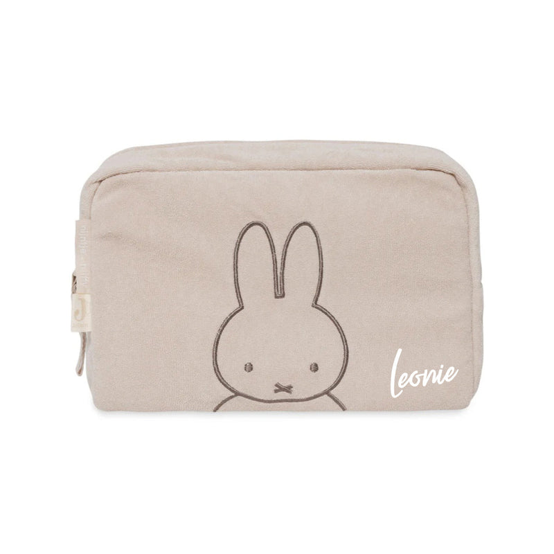 Trousse de toilette en tissu éponge Miffy Nougat | Jollein