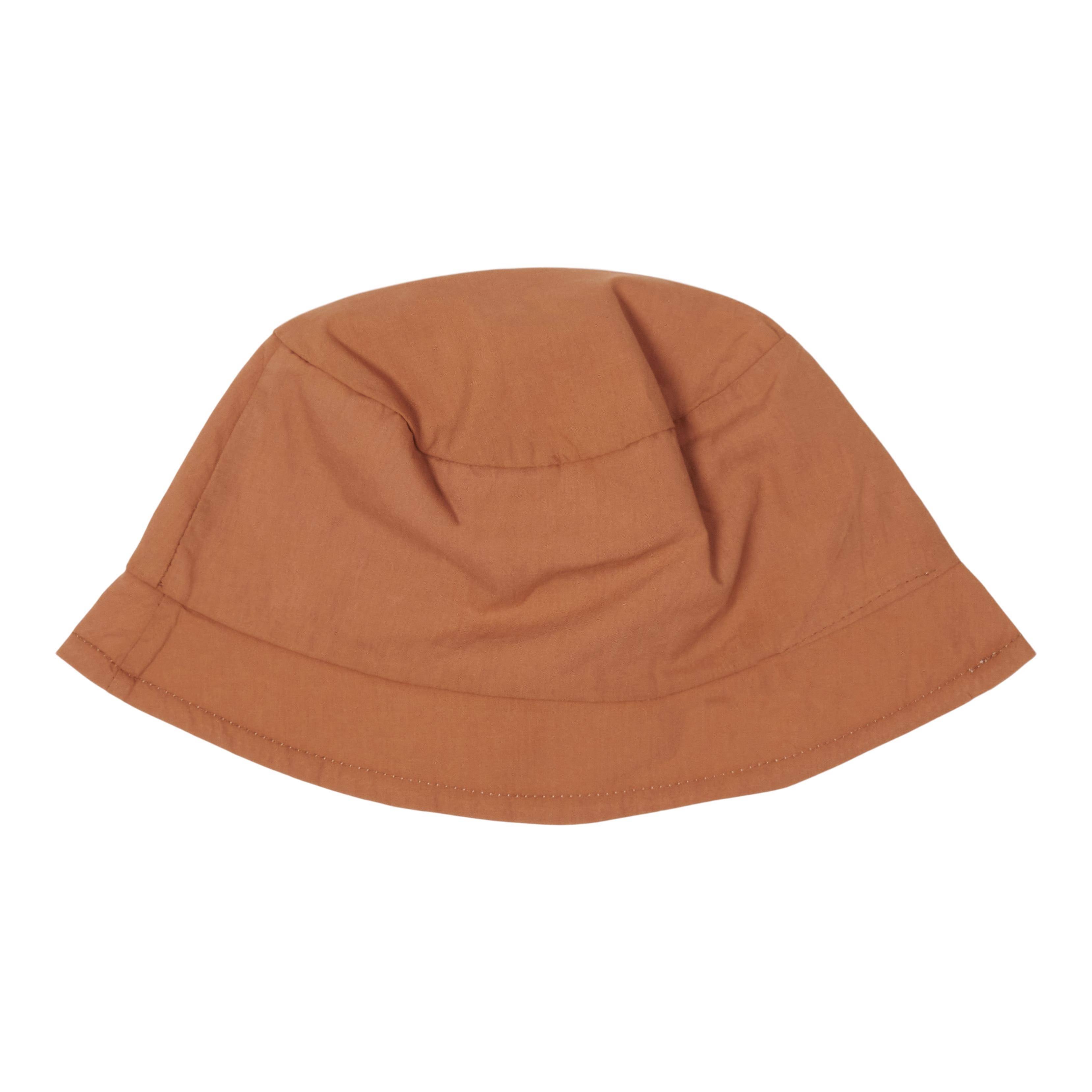 Chapeau de soleil réversible orange et blanc pour bébés et enfants