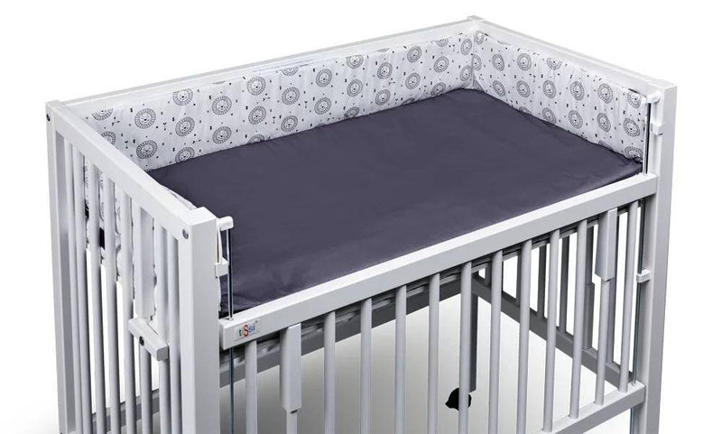 Tour de lit pour lit cododo Lions 40x90 cm Gris | tiSsi®