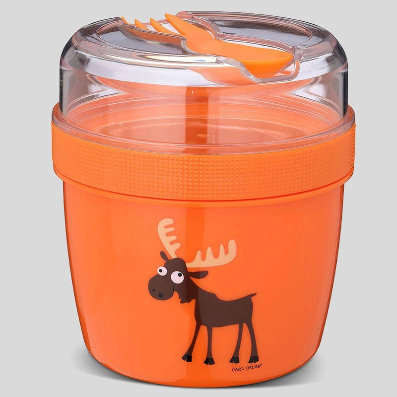 Boîte à lunch N'ice Cup™ avec fonction réfrigérante et couverts, orange I Carl Oscar