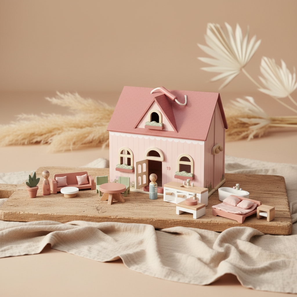 Maison de poupées portable