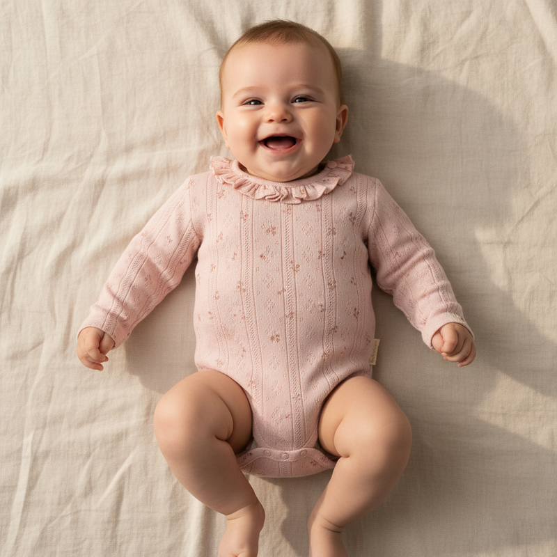 Body manches longues Fleurs Fées | Little Dutch