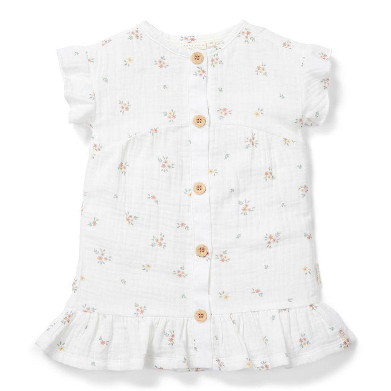 Robe à manches courtes White Meadows 80 | Little Dutch
