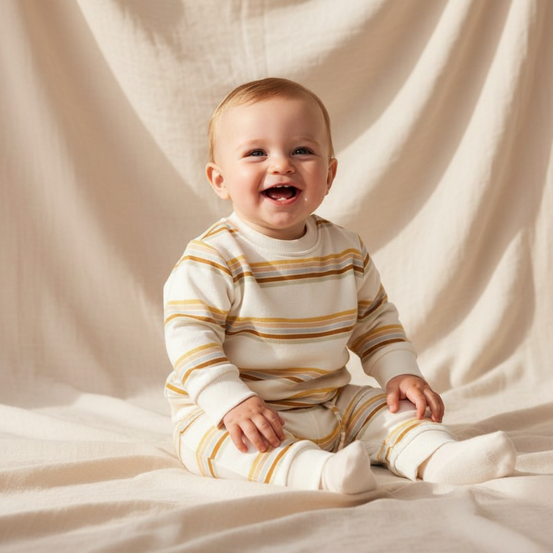 Pull rayé épais | Little Dutch