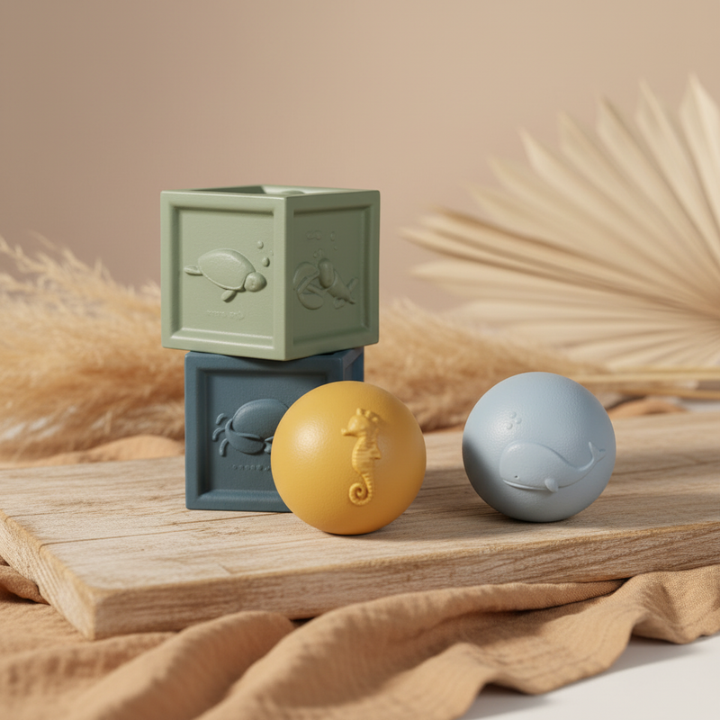 Jouet de bain dés et balles colorés – Jouet de bain pour bébés