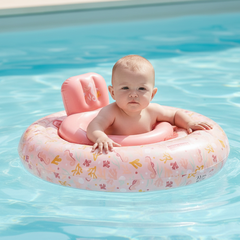 Bouc-baleine de natation pour bébé avec siège pour un plaisir aquatique en toute sécurité