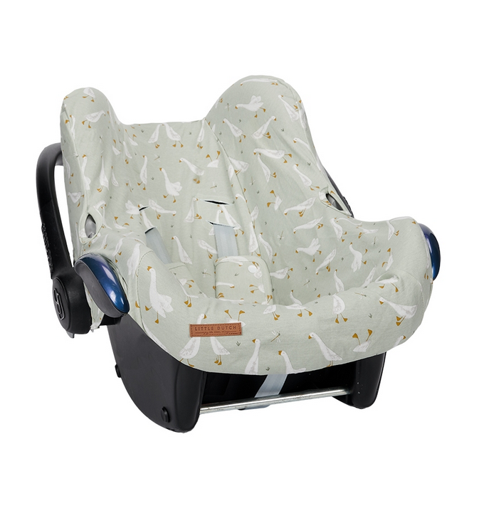 Housse de siège auto pour bébé Little Goose en coton – Convient aux sièges auto pour bébés avec harnais à 3 points