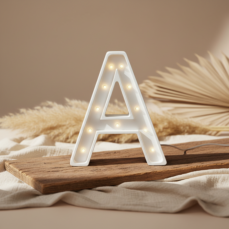Lettre lumineuse mini A blanc | Little Lights
