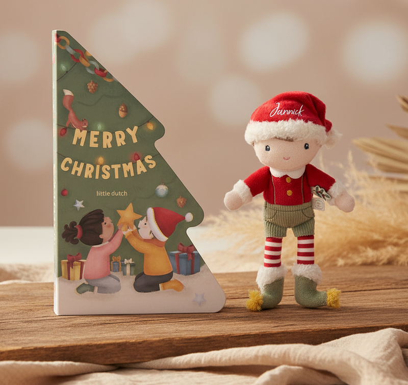Coffret cadeau avec livre de Noël pour bébés et enfants