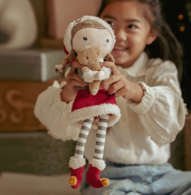 Poupée de Noël Rose GRS