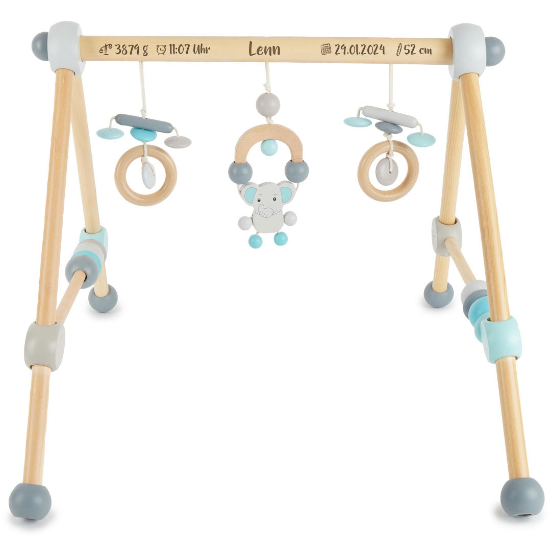 Arche d'éveil éléphant en bois pour bébés | Schmatzepuffer